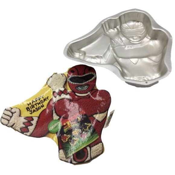 Saban Mighty Morphin Power Rangers Cake Pan Wilton 2105-5975 Vintage 1994 - Picture 9 of 12